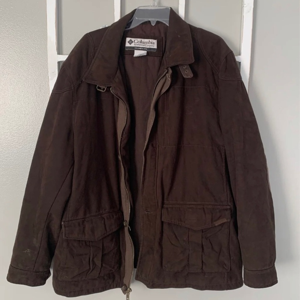 Columbia Jacket Patched sleeves Vintage